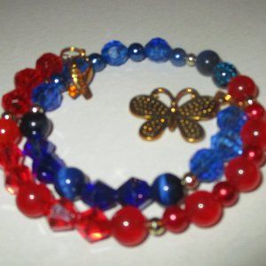 Awareness Bracelets Handmade By candyjewelshop In The IPF Color Blue💙💙